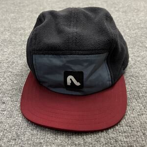 Flylow Gear Hat Cap Strap Back Fleece Mens Gray Blue Red Outdoor Hiking Warm